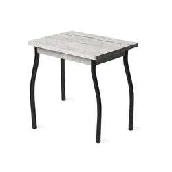 ДУЭТ.4, Стол раскладной (Дуб Канадский - Черный) Комплект ног №1.1
